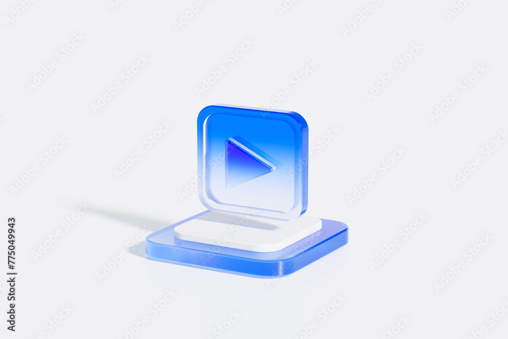 3D rendering bussiness title glass picture 3D rendering bussiness title glass picture