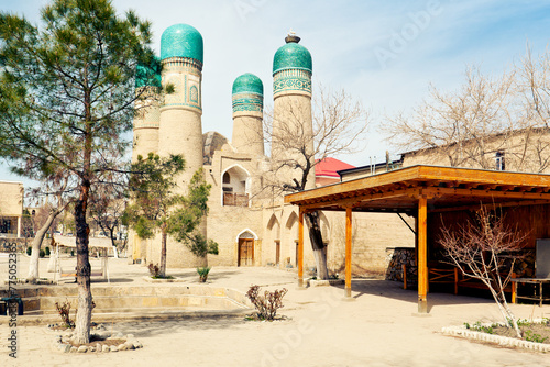 Ancient architecture of Uzbekistan - Madrasah Chor Minor in Bukhara 