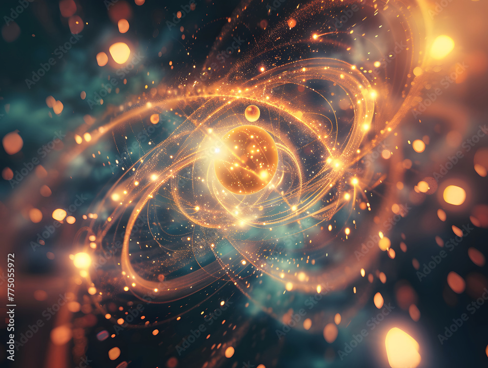 Atom abstrac background, Molecular science background image and atomic model. Atom abstrac background, Molecular science background image and atomic model.