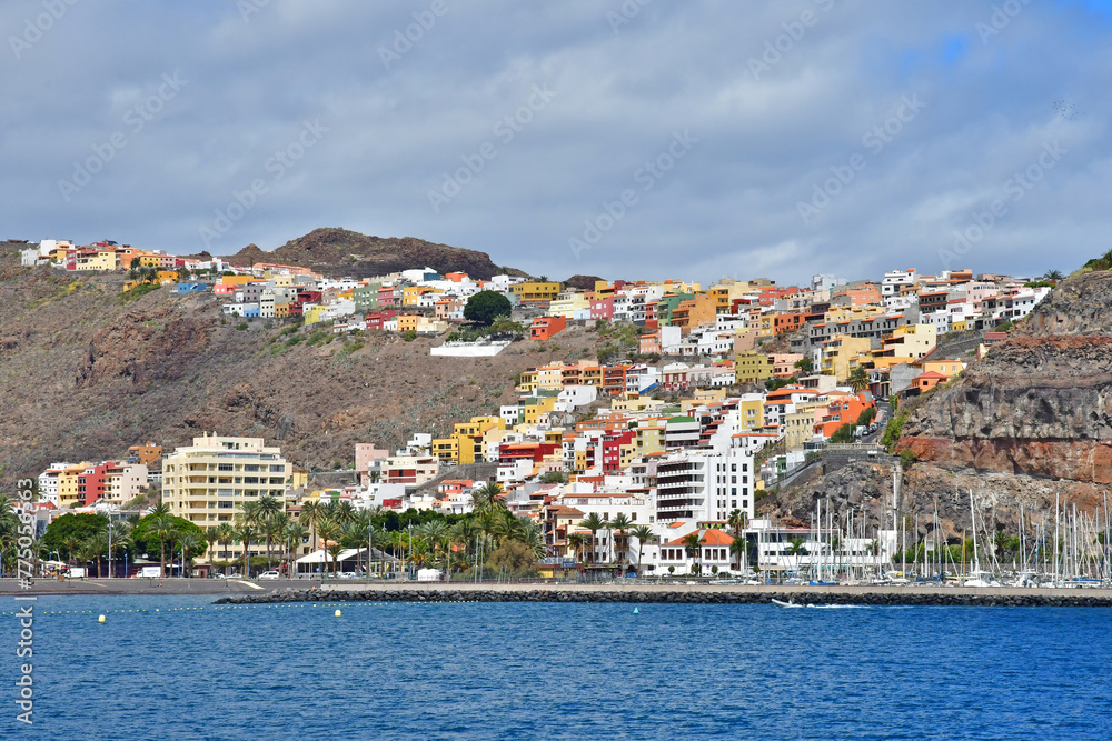 Fototapeta premium La Gomera, Canary Islands - march 15 2024 : San Sebastian de la Gomera
