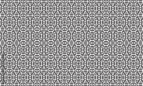 Embrace timeless elegance with this captivating black and white geometric pattern. Perfect for adding sophistication to your designs.
