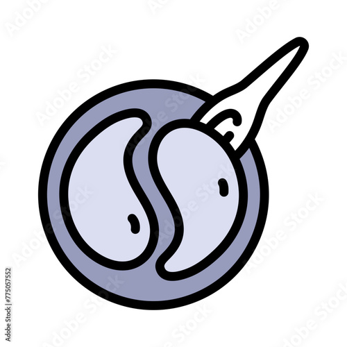 Eye gel patches color icon. Patches under the eyes icon. Simple isolated vector sign on white background. Trend care products