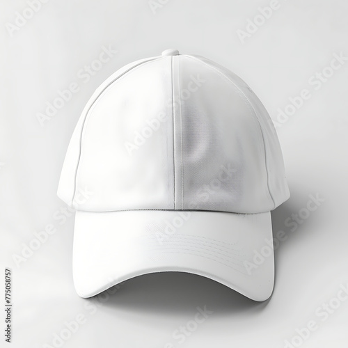 Mock up a white cap to include your desired content and design.