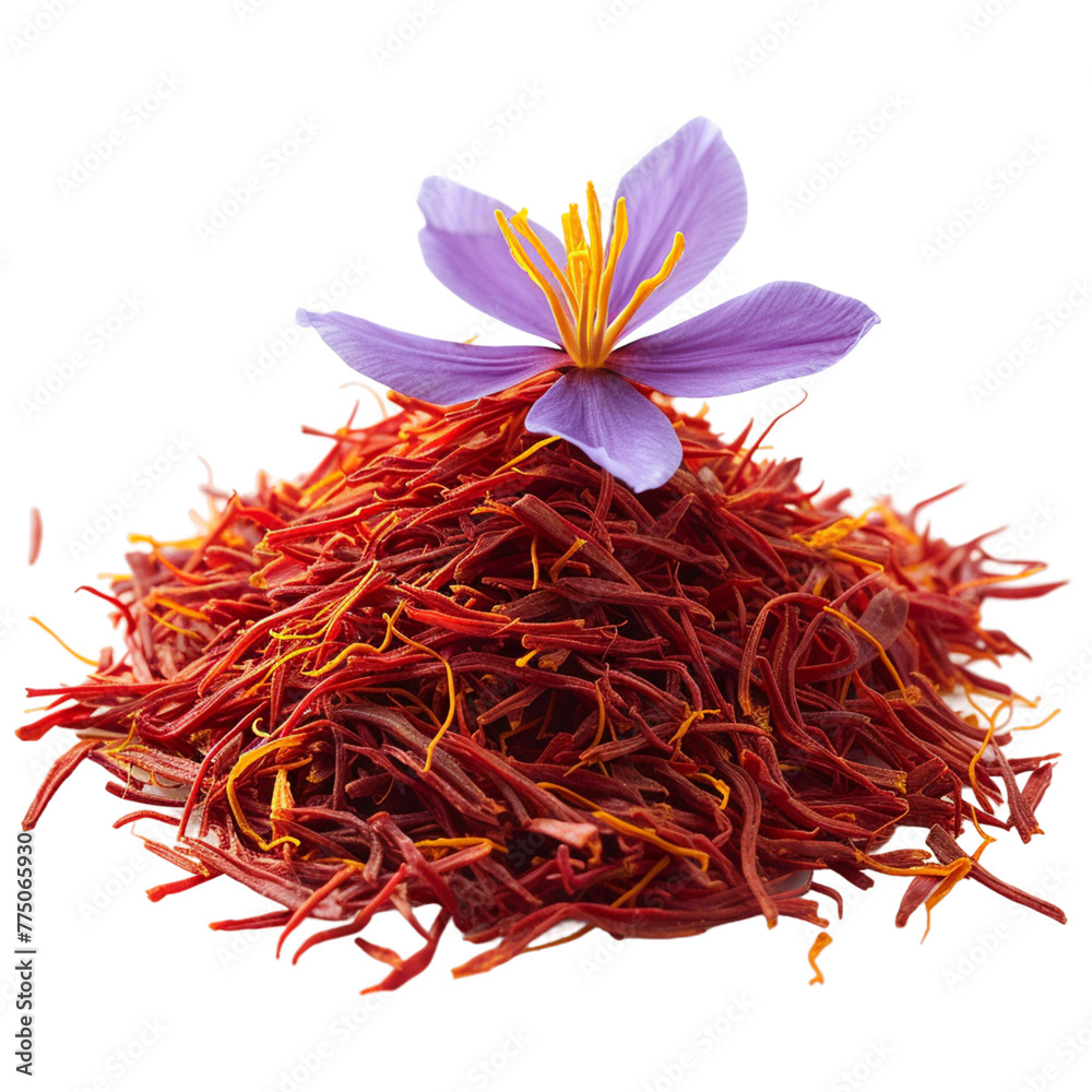 Naklejka premium saffron in bowl