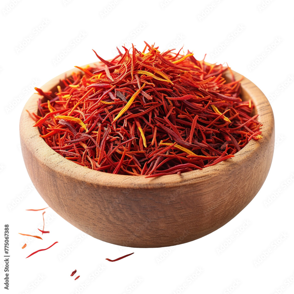 Fototapeta premium saffron in bowl