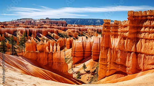 Journey Through the Majestic Rugged Mountains of Bryce Canyon National Park, top view