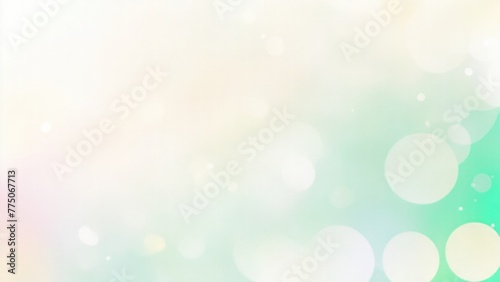 Pastel Green, Teal, gold yellow, white silver, pale pink Abstract blur bokeh banner background © Reazy Studio