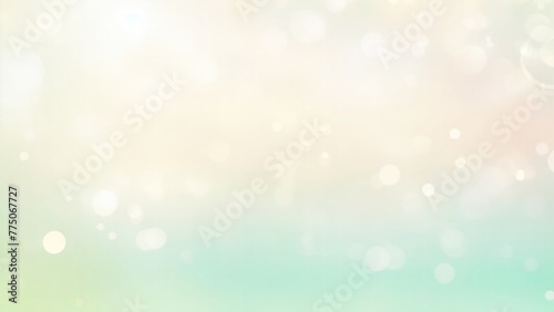 Pastel Green, Teal, gold yellow, white silver, pale pink Abstract blur bokeh banner background