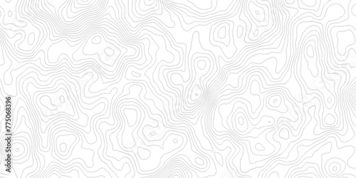 Abstract geological Topographic map patterns, lines geometric Contour maps, The concept of a conditional geography scheme with lines, black and white topographic contours lines.