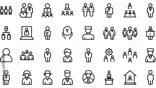 Set Of Human Resource Icons