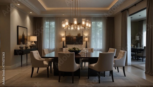 Dining room interior design 
