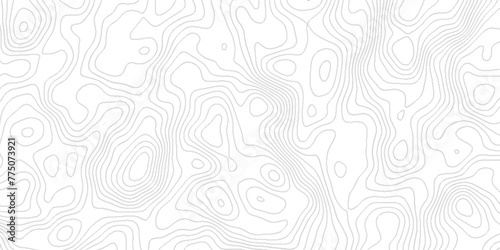 Abstract geological Topographic map patterns, lines geometric Contour maps, The concept of a conditional geography scheme with lines, black and white topographic contours lines. photo