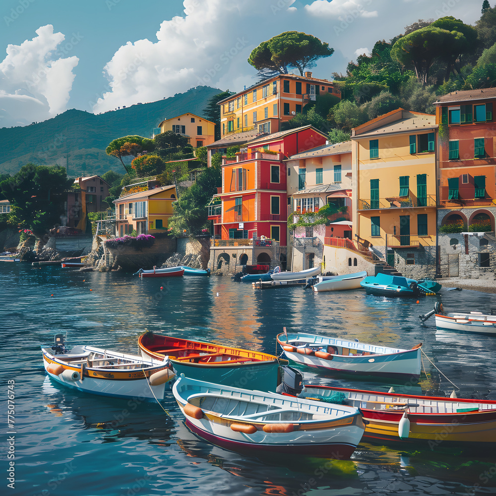 A_charming_seaside_village_with_colorful_boats_bobbing1