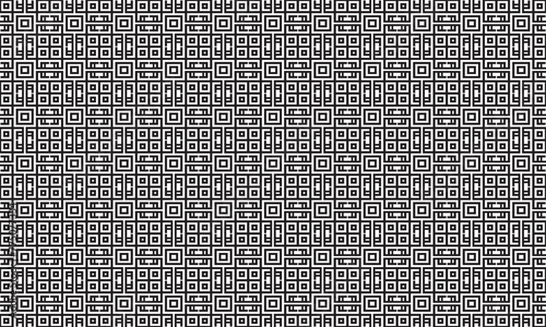 Embrace timeless elegance with this captivating black and white geometric pattern. Perfect for adding sophistication to your designs.