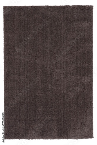 Photos of colorful machine-made carpet on a white background