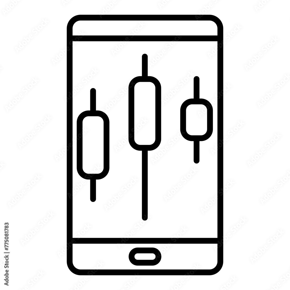 candlesticks on smartphones candlesticks on smartphones