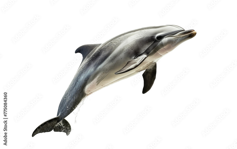 Fototapeta premium Aquatic Symphony: Delving into the Realm of Dolphins isolated on transparent Background