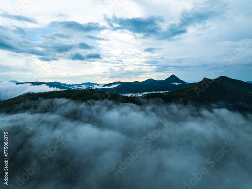 Cloud scene after rain at Daguangba, Dongfang City, Hainan, China © hu