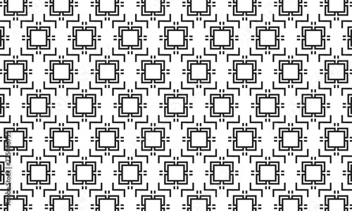 Embrace timeless elegance with this captivating black and white geometric pattern. Perfect for adding sophistication to your designs.