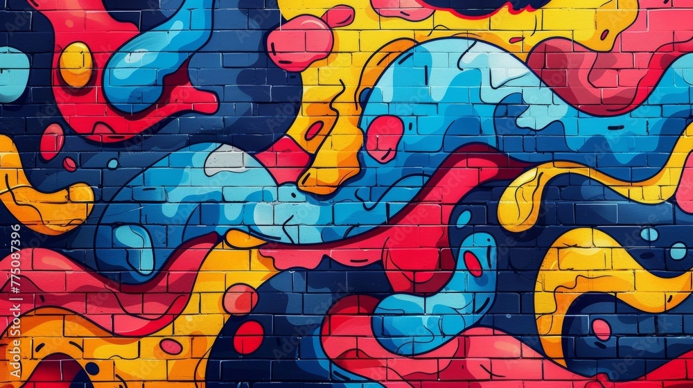 An artistic fusion of modern Gen-Z techniques and classic '80s and '90s graffiti, captured in a vibrant and dynamic illustration. An artistic fusion of modern Gen-Z techniques and classic '80s and '90s graffiti, captured in a vibrant and dynamic illustration.