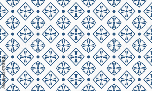 tile ceramic retro abstract shape in geometric seamless pattern style illustration.
