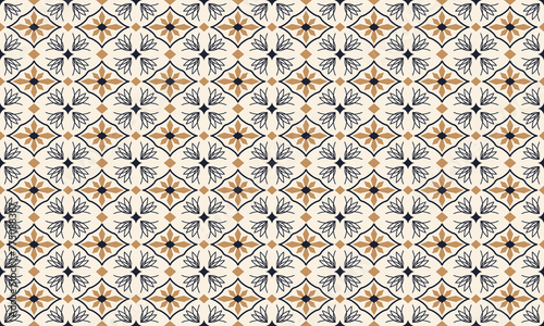 tile ceramic retro abstract shape in geometric seamless pattern style illustration.