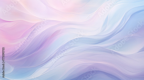 A tranquil abstract background with gentle swirls and soft waves in a palette of pastel colors, a serene and calming atmosphere Ai Generative