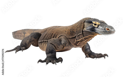 The Mighty Komodo Dragon: A Natural Wonder isolated on transparent Background