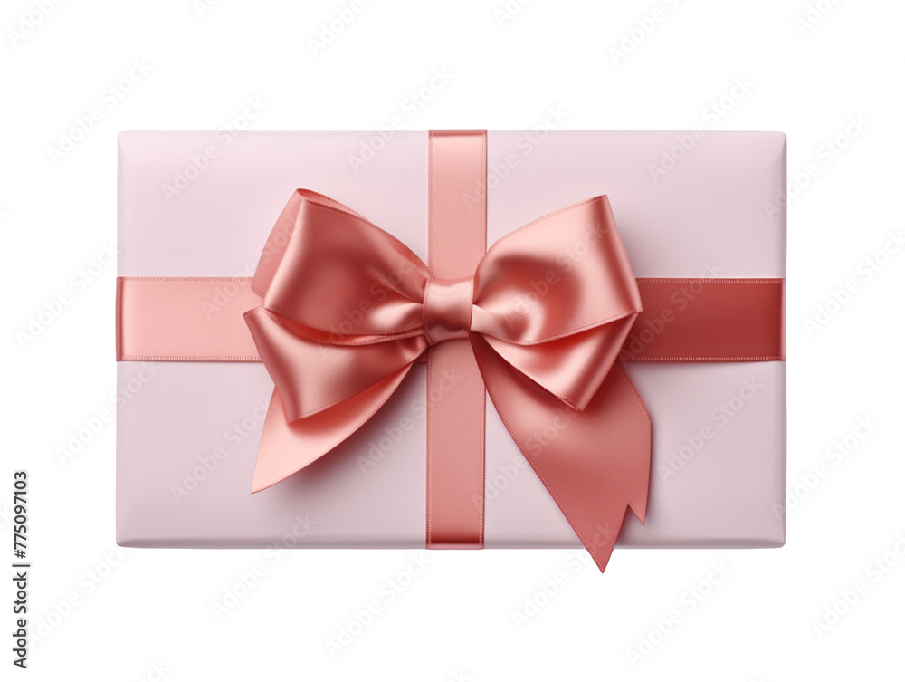 Blank gift card with red ribbon and bow isolated on transparent background, PNG available Blank gift card with red ribbon and bow isolated on transparent background, PNG available