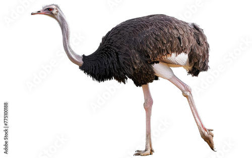 Flightless Marvels: The World of Ostriches isolated on transparent Background