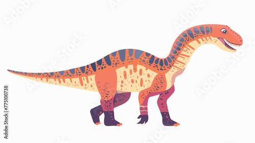 Fabulous interesting and funny dinosaur. Coloring sty