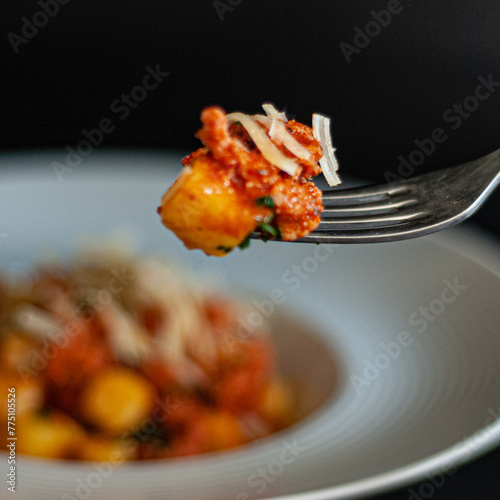 gnocchi pasta with tomato sauce (ID: 775105526)
