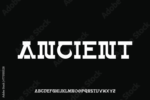 Display alphabet font vector design suitable for headline, logo, poster, cover and many more