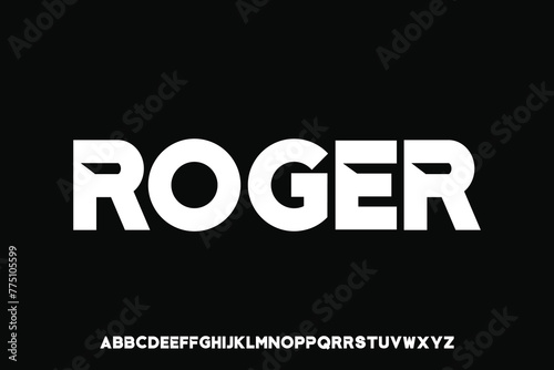 Display alphabet font vector design suitable for headline, logo, poster, cover and many more