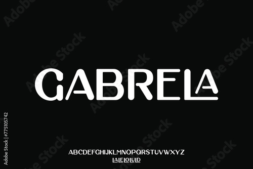 Display alphabet font vector design suitable for headline, logo, poster, cover and many more