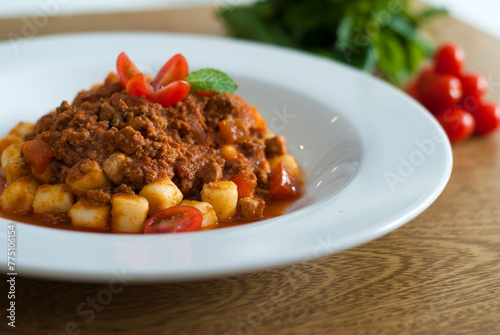 Gnocchi with bolognese sauce (ID: 775106154)