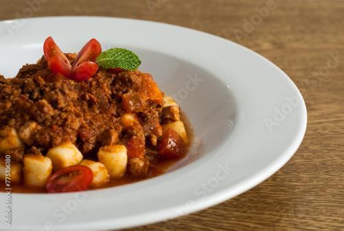 Gnocchi with bolognese sauce (ID: 775106180)