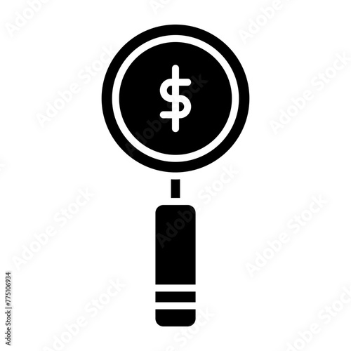 magnifying and money