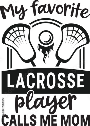 Lacrosse Mom Vector, Lacrosse Player Design