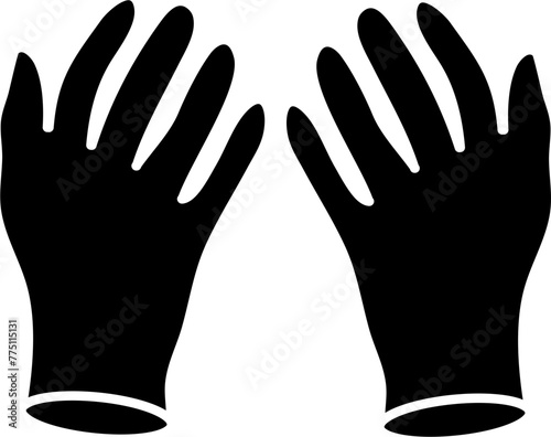 Food safety gloves Icon
