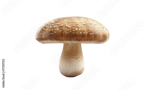 The Enigmatic Essence of the Straw Mushroom isolated on transparent Background