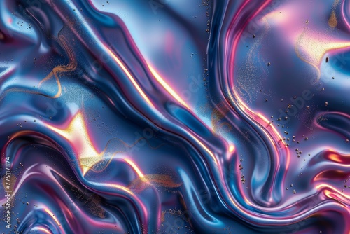 Captivating holographic marble pattern design