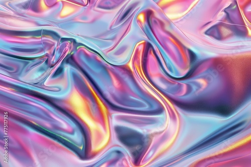 Ethereal holographic marble backdrop pattern