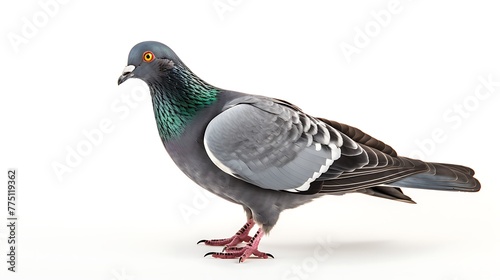 pigeon isolated on white