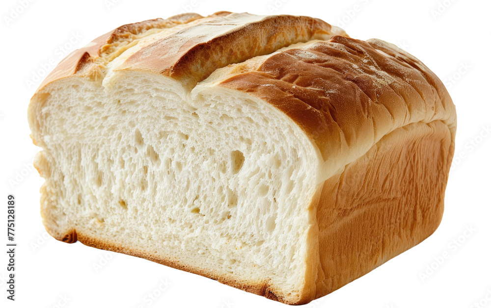 Creamy Loaf isolated on transparent Background