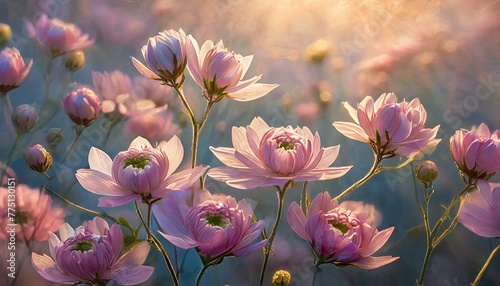 pink tulips in the garden