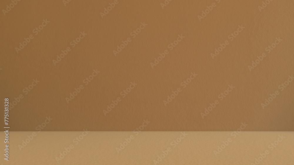 Empty brown concrete studio room background for product presentation. Displaying and advertising products room. Photo can be used for beauty, fashion and cosmetic backdrop concept. Empty brown concrete studio room background for product presentation. Displaying and advertising products room. Photo can be used for beauty, fashion and cosmetic backdrop concept.