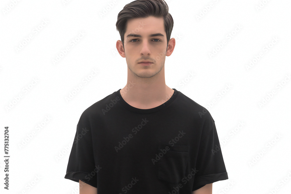 man in black tshirt mockup man in black tshirt mockup