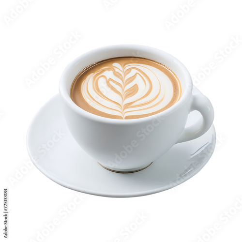  cup of coffee on a transparent background. png file 