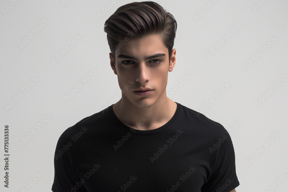 man in black tshirt mockup man in black tshirt mockup